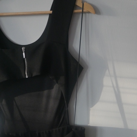 Express Black Sheath Jumpsuit with Side Cutouts - Picture 3 of 7